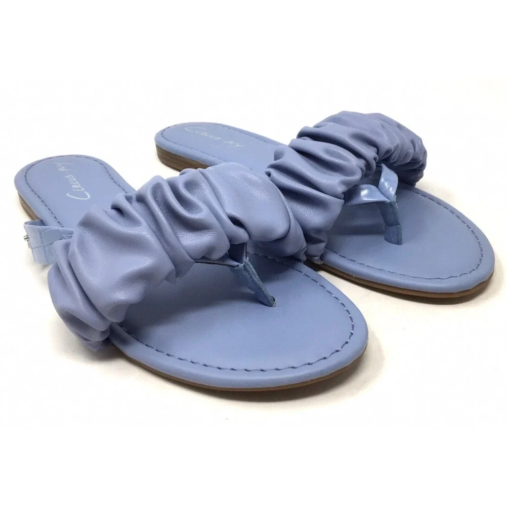 Circus by Sam Edelman Cyra Women's Size 9 Cashmere Blue Slip-On Flip-Flops Shoes - Picture 2 of 6